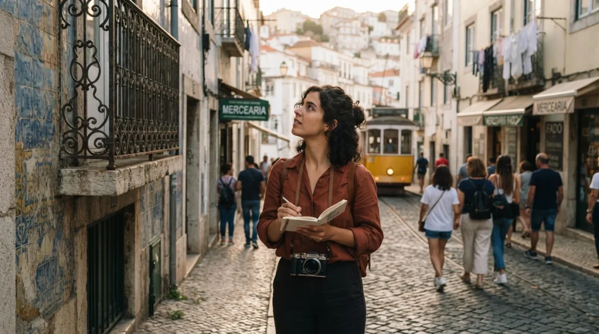 Explorando a cidade com olhar atento 
